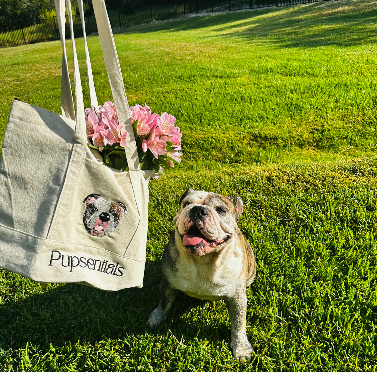 Extra Large Tote buy Puppy Print Tote Bag